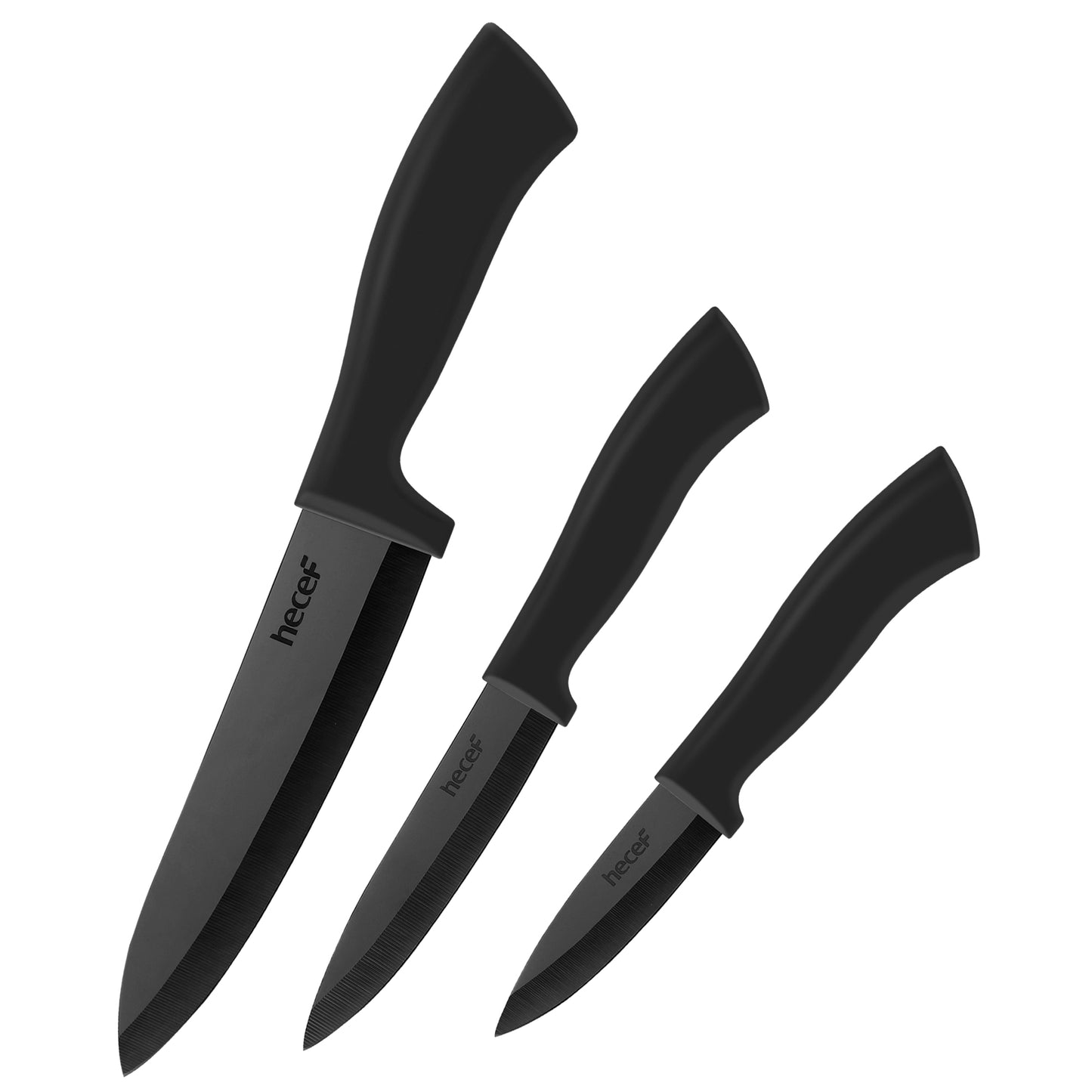 Three piece ceramic knife set - Hecef Kitchen