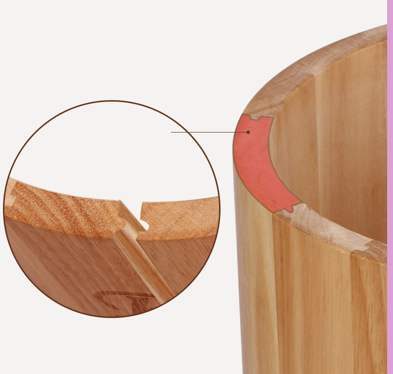 hecef Solid Wood Rice Storage Box 10Kg Rice Storage Container - Hecef Kitchen