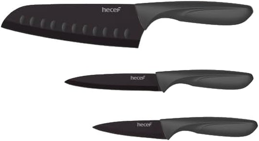 hecef 3 Pieces Kitchen Knife Set
