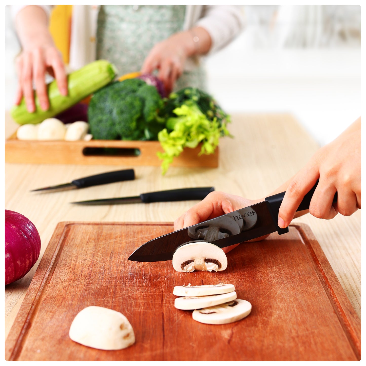 Three piece ceramic knife set - Hecef Kitchen