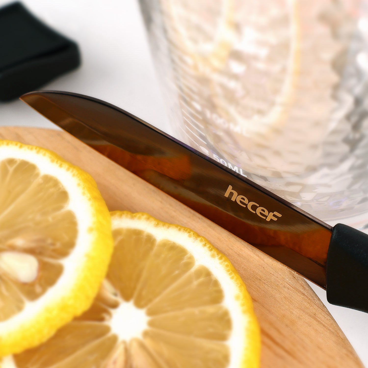Hecef 11 PCS Black Titanium Plating Portable Utensils, Reusable Travel –  Hecef Kitchen