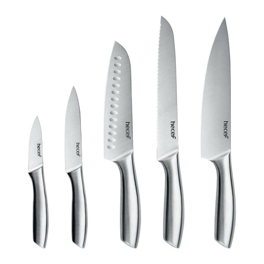 Hecef 5PCS Kitchen Knife Set Retro/ Vintage Style Professional