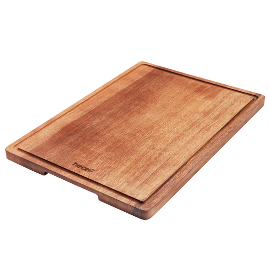 Hecef 16 inches Wooden Cutting Board with Juice Grooves, Premium Sandalwood Kitchen Chopping Board - Hecef Kitchen