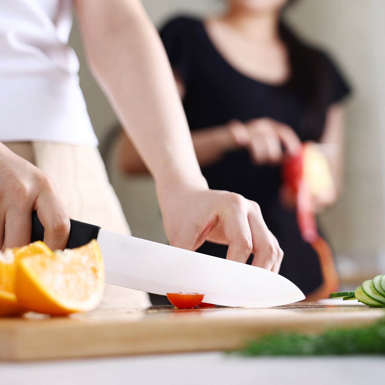 Hecef 3 PCS White Ceremic Chef's Knife,Utility Knife, Fruit Paring Knife - Hecef Kitchen