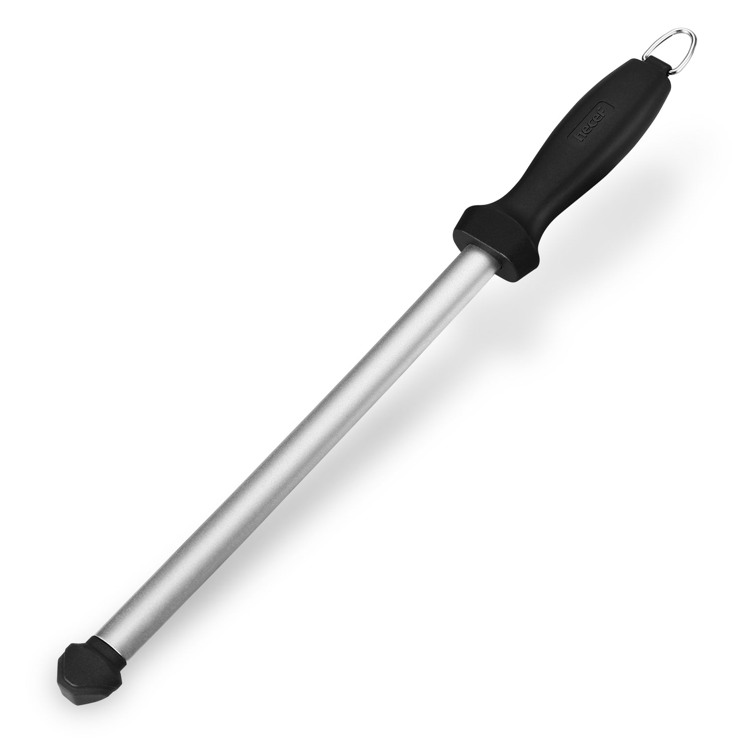 UberSchnitt Carbon Steel 10 Inch Knife Honing Rod + Knife Guard Complete Kit