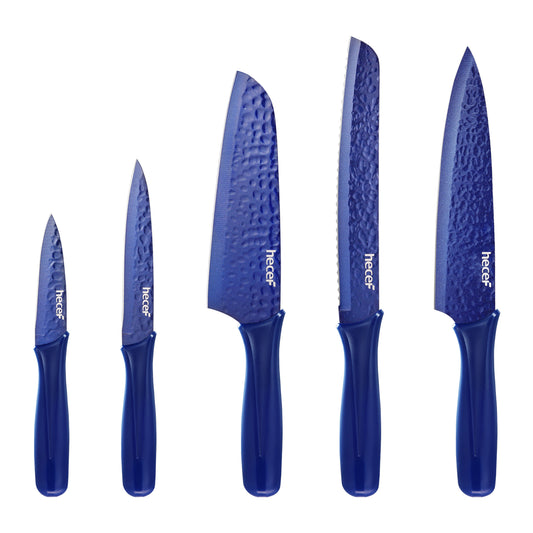 Hecef Steak Knives Set of 8, Serrated Sharp Blade Black Oxide Steak Kn –  Hecef Kitchen