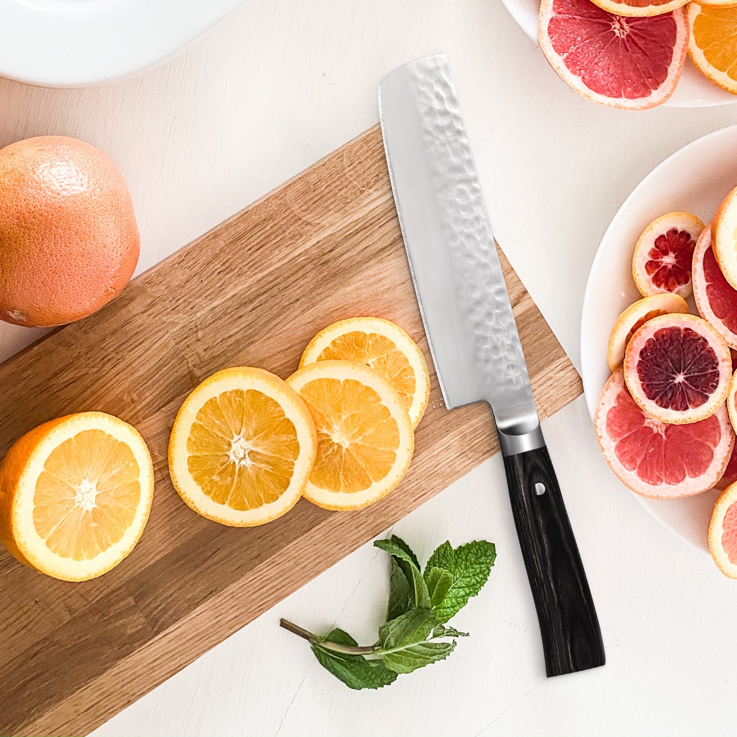 Hecef Kitchen Nakiri Chef Knife for Fruit & Vegetable - Hecef Kitchen